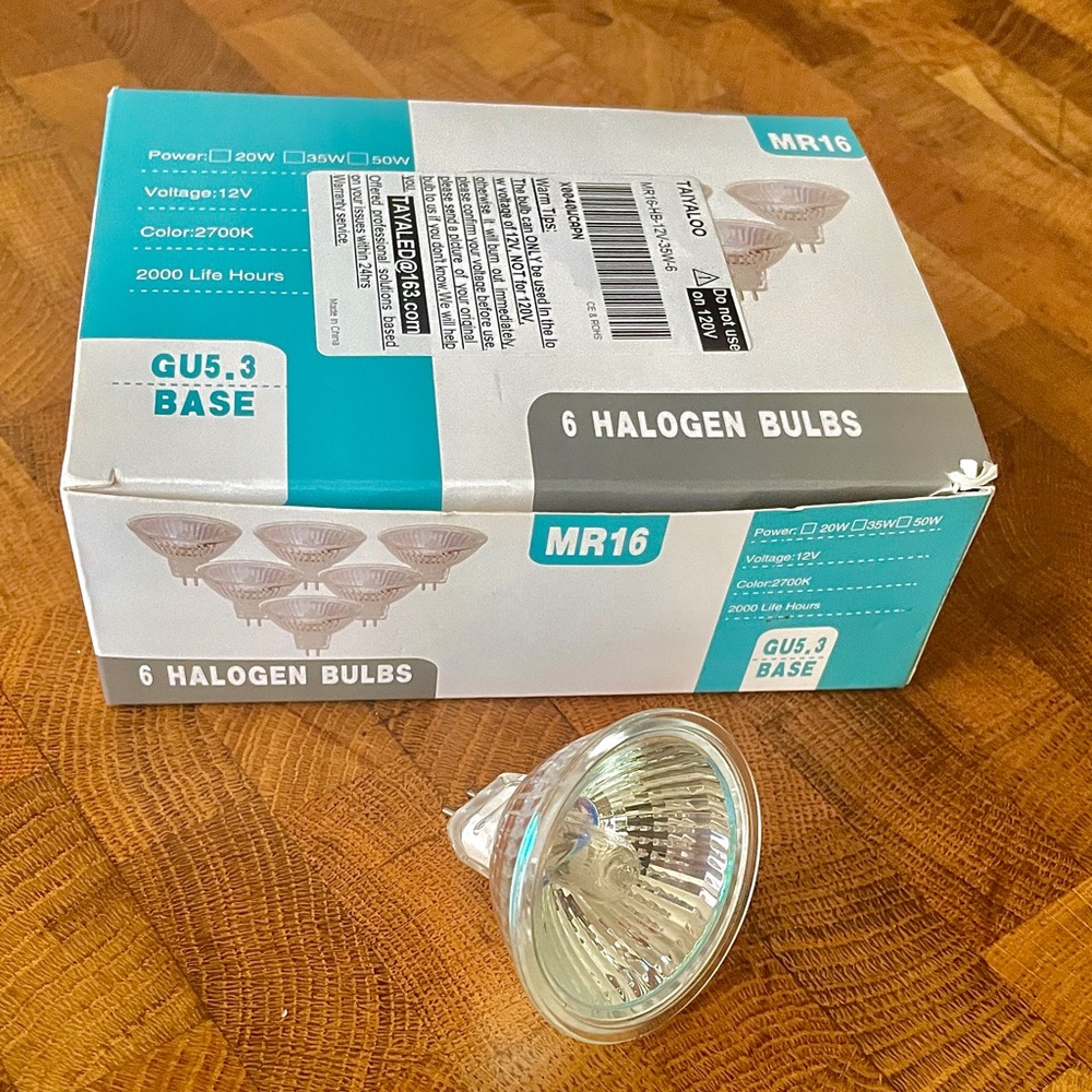 GU5.3 Base Halogen Bulbs - White